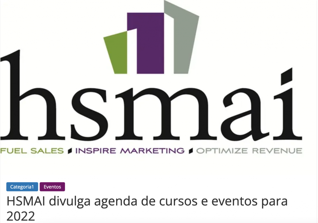 HSMAI divulga agenda de cursos e eventos para 2022