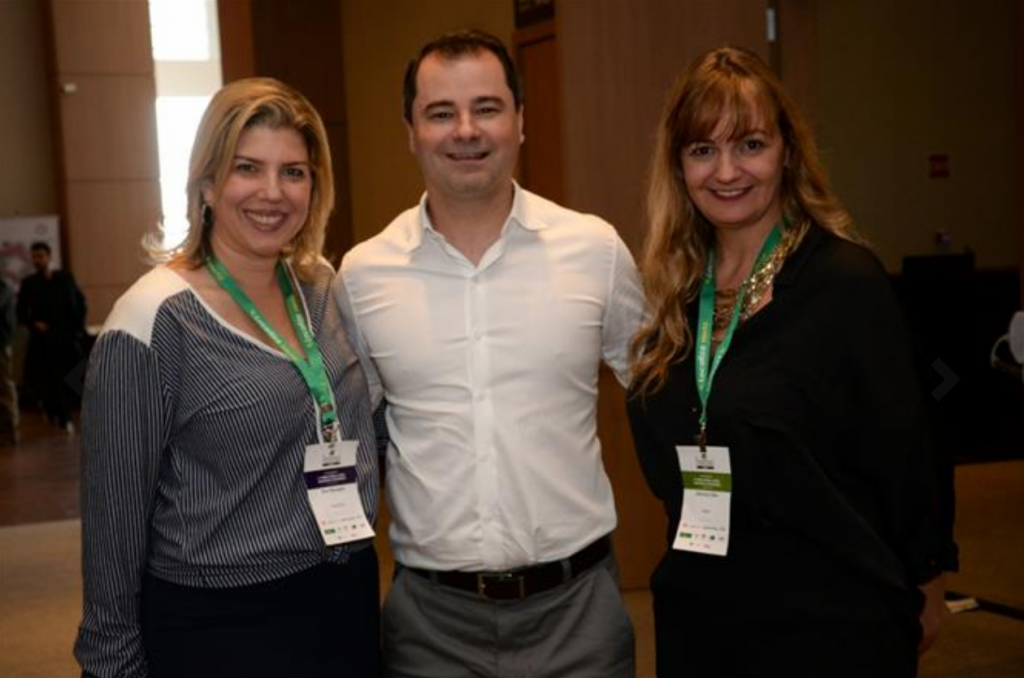 Ana Masagão (Royal Hall), Raffaele Cecere (R1) e Gabriela Otto (HSMAI)