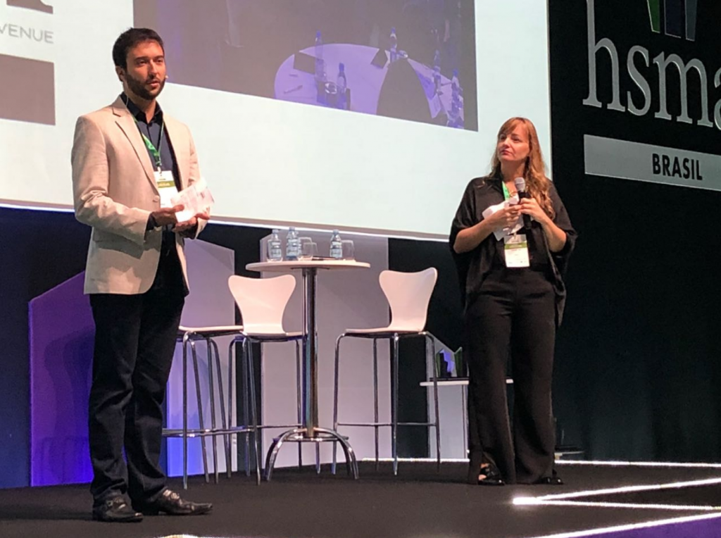 Fernão Loureiro (Philips) e Gabriela Otto (HSMAI)