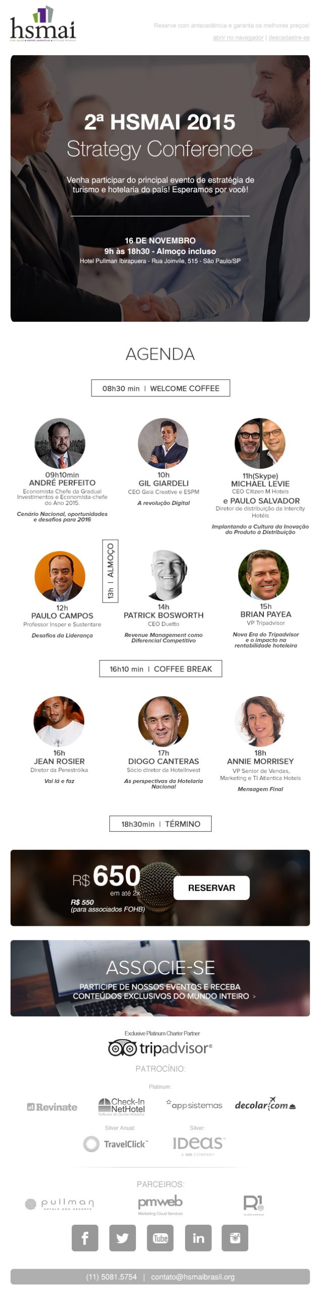 Convite 2ª HSMAI Strategy Conference