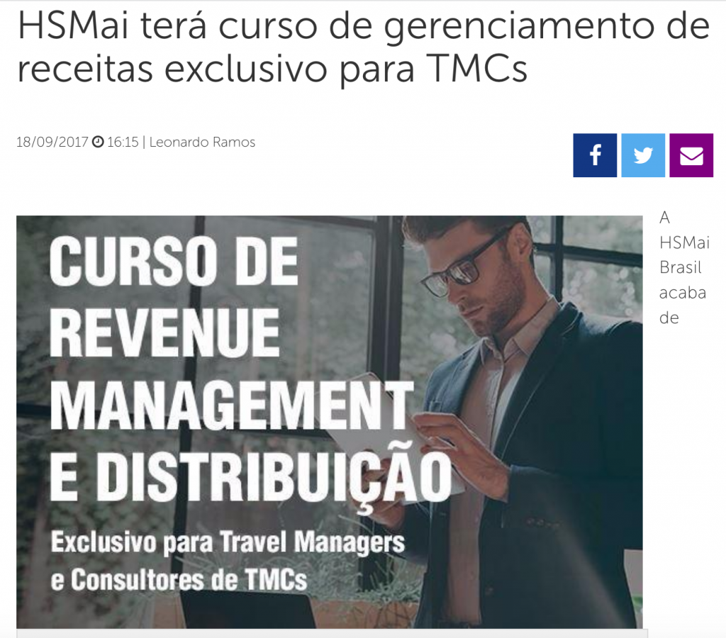 HSMai terá curso de gerenciamento de receitas exclusivo para TMCs